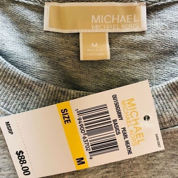 ‎NWT: Michael Kors Ruffle Bottom Sweatshirt - Picture 9 of 9